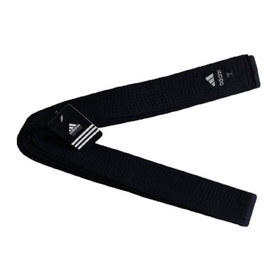 کمربند مشکی کتان طرح adidas - Adidas design belt