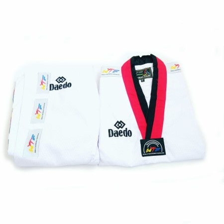 لباس تکواندو طرح Daedo زنبوری سامان رزم یقه پوم - Taekwondo uniform honeycomb design Daedo poum