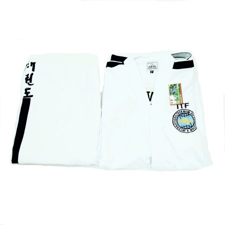 ITF taekwondo clothing - لباس تکواندو ITF(هیانگ) نوار دار مخصوص مربیان