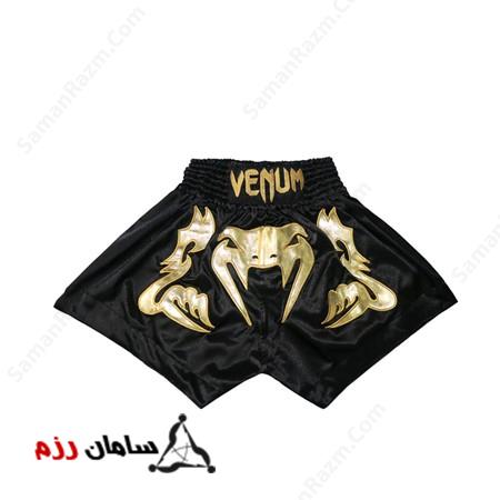 شورت کیک بوکس VENUM اصلی Black - Original VENUM kick box short